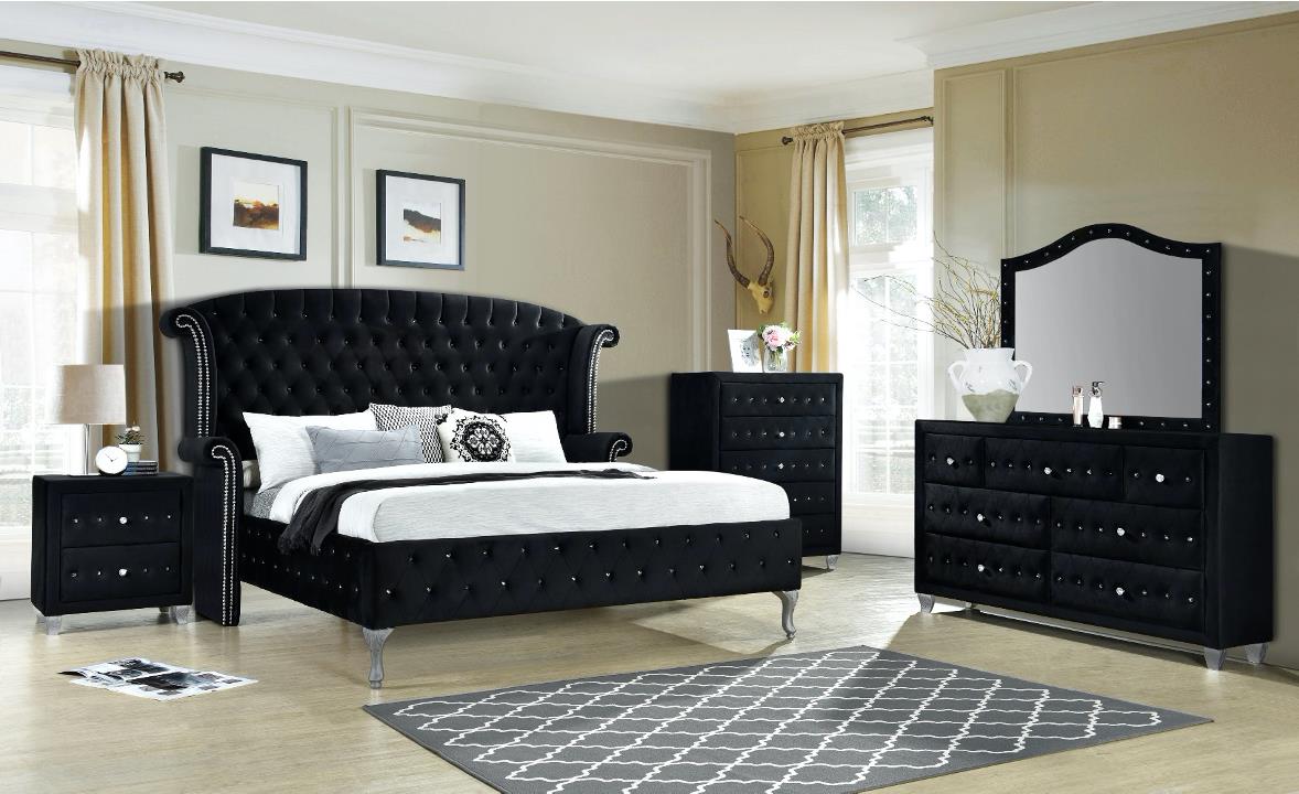 Dana Black Bed Image