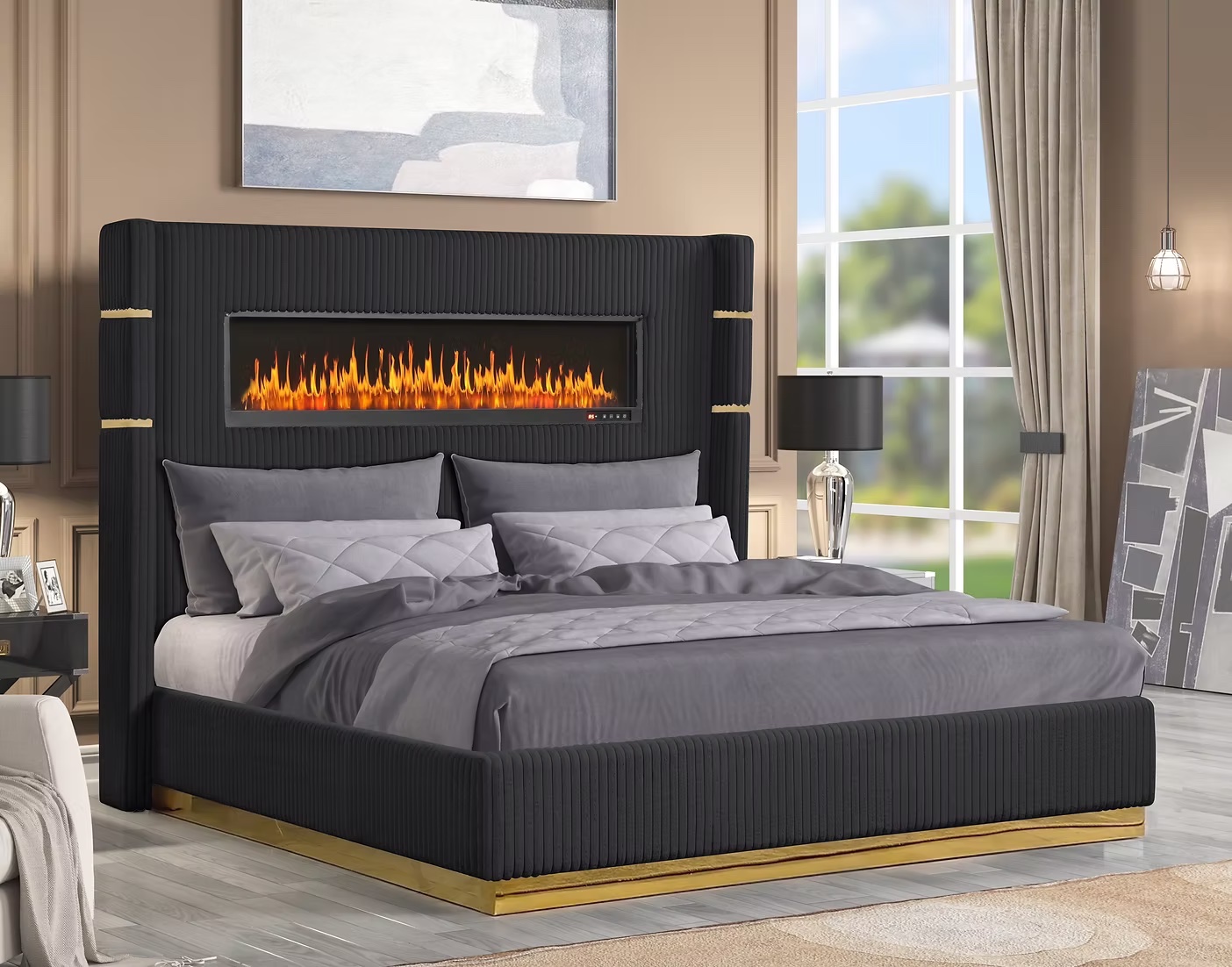 Ember Fireplace Bed Image