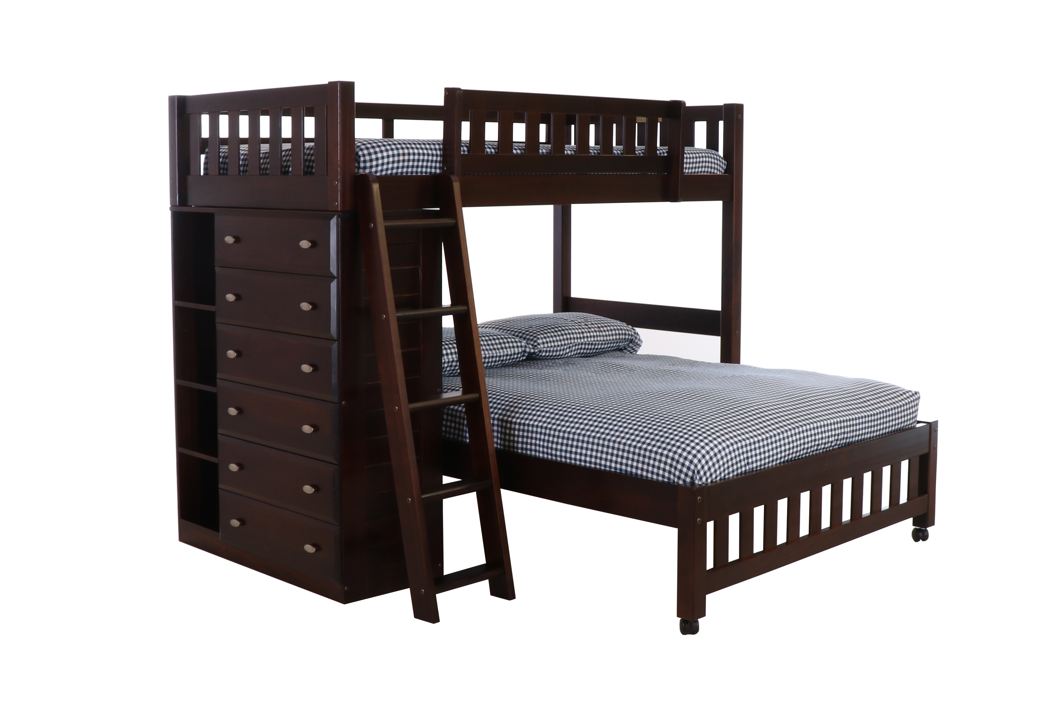 2905 ESPRESSO TWIN-FULL LOFT BED Image
