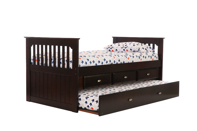 2935 ESPRESSO CAPTAINS BED Image