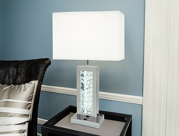 Monica - Table Lamp - Chrome Image