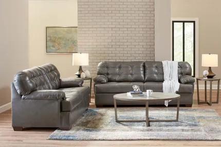 2037 Soft Touch Leather Sofa/Love Image